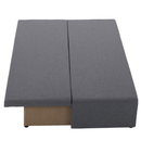 Kihúzható heverő, világosszürke, EUGI