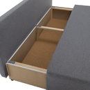 Kihúzható heverő, világosszürke, EUGI