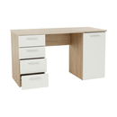 íróasztal, tölgy sonoma/fehér, EUSTACH