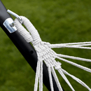 Függőágy, szürke/fehér, EVANA NEW