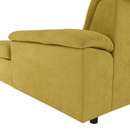 Ülőgarnitúra, mustár anyag, jobbos, EVANGELIN