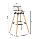 Bárszék, fehér/bükk, EVANS