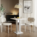 Étkezőasztal, fehér, 67,5x67,5 cm, EVERET