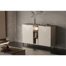 Komód polcokkal, kasmír/castello tölgy, EYCO 2D