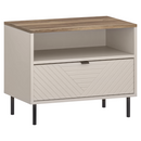 Éjjeliszekrény, kasmír/castello tölgy, EYCO 1S