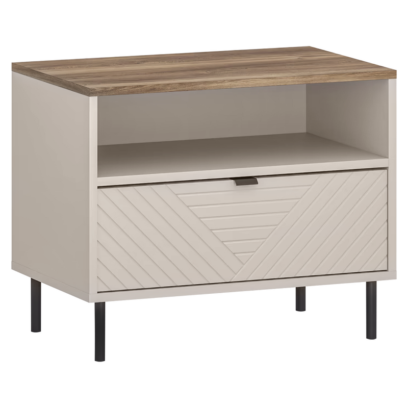 Éjjeliszekrény, kasmír/castello tölgy, EYCO 1S