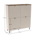 Polcos szekrény, kasmír/castello tölgy, EYCO 4D