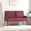 vidaXL Kanapék párnával 110cm Bordó Furnér