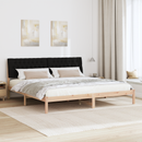 vidaXL Ágykeret Kárpitozott Fejtámlával fejtámlával Barna 200 x 200 cm