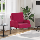 vidaXL Kanapék párnával 55cm Bordó Furnér