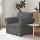vidaXL Kanapé Sötétszürke 95 x 82 x 80 cm szövet