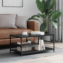 vidaXL Dohányzóasztal Fekete tölgy 90 x 49 x 40 cm Faanyag