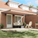 vidaXL Napernyő keret Kék és Narancs 450 × 300 cm