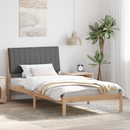 vidaXL Ágykeret fejtámlával Barna 100 x 200 cm Tömör fenyőfa