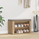 vidaXL Cipőtartó polcokkal kézműves tölgy 75 x 35 x 45 cm Faanyag