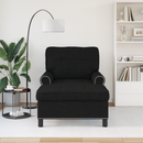 vidaXL PÁRÁS FOTEL párnával Fekete 91 x 157 x 91 cm szövet