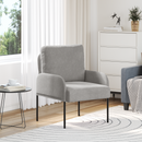vidaXL Kanapék párnával 55cm Világosszürke Furnér