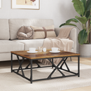 vidaXL Dohányzóasztal Öreg fa 70 x 70 x 30 cm Faanyag