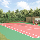vidaXL Tenisz háló Fekete és piros 595 x 90,5 x 87 cm Poliészter