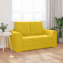 vidaXL Kanapéágy Sárga 148 x 71 x 83 cm Bársony