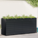 vidaXL Gurulós kuka tároló 4 kukához Fekete 272 x 77,5 x 121,5 cm
