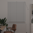 vidaXL Zsalugáter Redőnyök Fehér 175 x 115 cm Alumínium