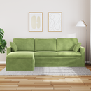 vidaXL Kanapé Világos zöld 228 x 134 x 80 cm Bársony