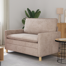 vidaXL Kanapé Bézs 126 x 81 x 87,5 cm Poliészter