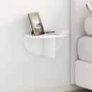 vidaXL Falpolc 2 pcs Magas Fényű Fehér 38 x 19 x 19 cm Faanyag