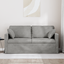 vidaXL Kanapé Világosszürke 158 x 78 x 80 cm Bársony