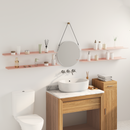 vidaXL Lebegő polc 4 pcs Rózsaszín 100 x 18 x 2,5 cm Acél