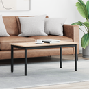 vidaXL Dohányzóasztal Természetes 100 x 50 x 45 cm Tömör fenyőfa