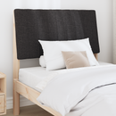 vidaXL Kárpitozott fejtámla Fekete 90 cm Tömör fenyőfa