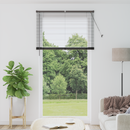 vidaXL Zsalugáter Redőnyök Fekete 220 x 110 cm Alumínium