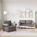 vidaXL Kanapé Szett 2 pcs Tópszínű 155 x 82 x 80 cm szövet