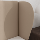vidaXL Fejtámla Fül Sárgásbarna 40 x 23 x 6 cm PVC