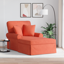 vidaXL Fotel Loungba Szoknyával 3 pcs Piros Narancs Bársonyos szövet