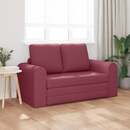 vidaXL Kanapéágy 60cm Bordó szövet