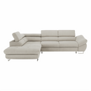 Sarokülőgarnitúra, szürke-bézs taupe, balos, FABIA
