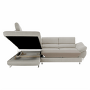 Sarokülőgarnitúra, szürke-bézs taupe, balos, FABIA