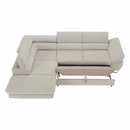 Sarokülőgarnitúra, szürke-bézs taupe, balos, FABIA