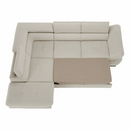 Sarokülőgarnitúra, szürke-bézs taupe, balos, FABIA