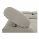 Sarokülőgarnitúra, szürke-bézs taupe, balos, FABIA