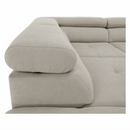 Sarokülőgarnitúra, szürke-bézs taupe, balos, FABIA