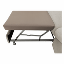 Sarokülőgarnitúra, szürke-bézs taupe, balos, FABIA