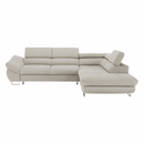 Sarokülőgarnitúra, szürke-bézs taupe, jobbos, FABIA