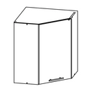 Felső sarokszekrény, tölgy sonoma/fehér, jobbos, FABIANA W - 60N