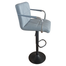 Bárszék, ekobőr szürke/fekete, FABIOLA