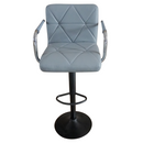 Bárszék, ekobőr szürke/fekete, FABIOLA