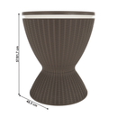 Kerti hűtőasztal, szürke, FABIR